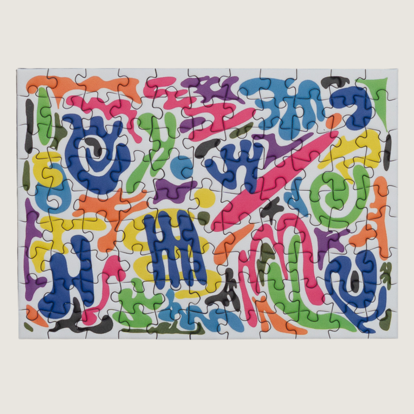 COLORFUL SPLASH, 99 piece mini puzzle