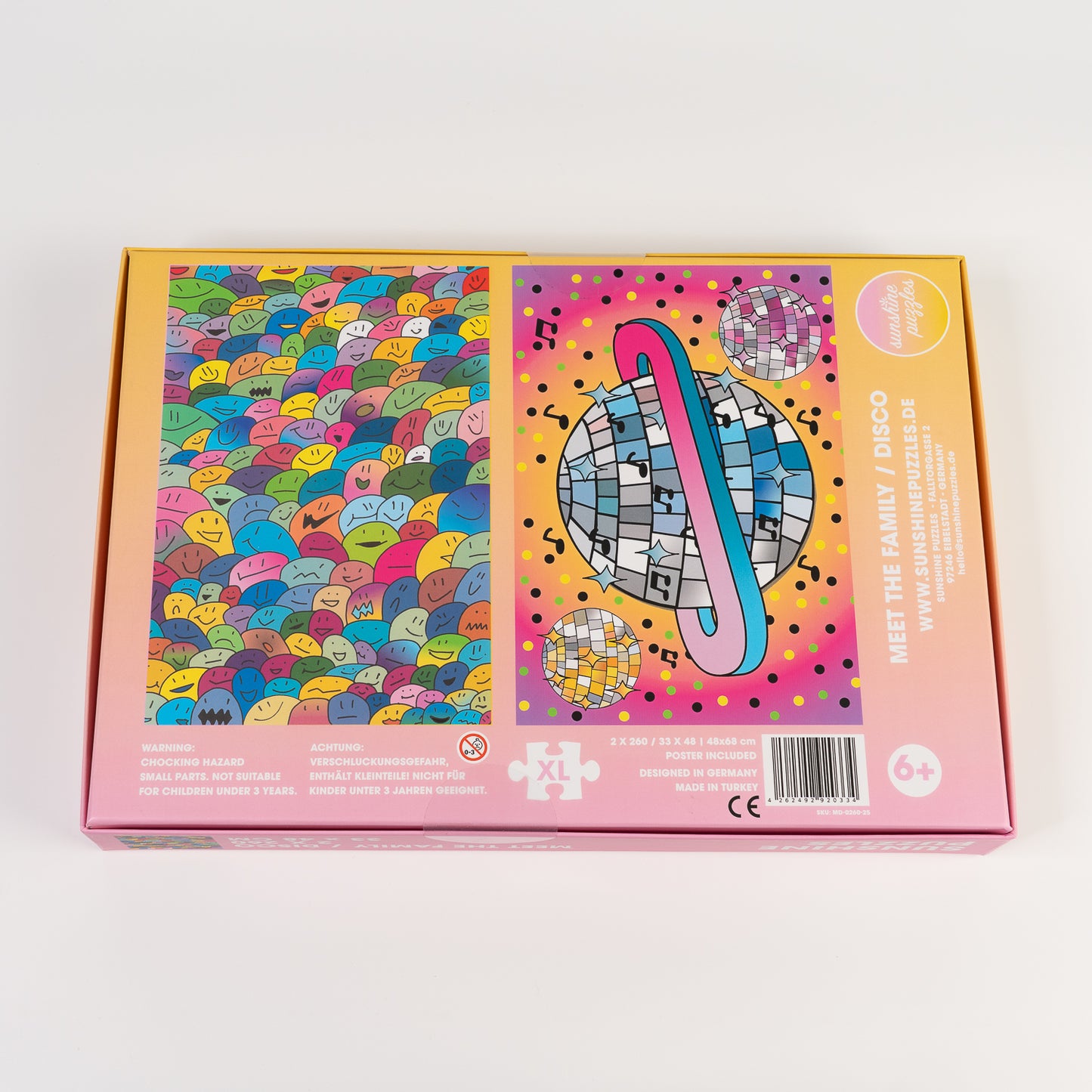 MEET THE FAMILY / DISCO, 2x 260 piece puzzles