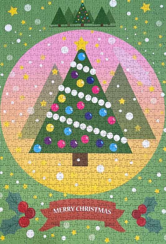 MERRY CHRISTMAS, 1000 piece Christmas puzzle