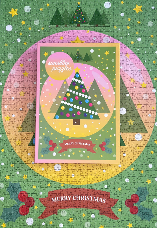 MERRY CHRISTMAS, 1000 Teile Weihnachtspuzzle