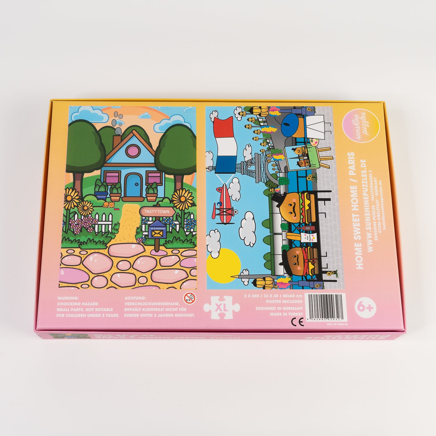 HOME SWEET HOME/ PARIS, 2x 260 Teile Puzzles