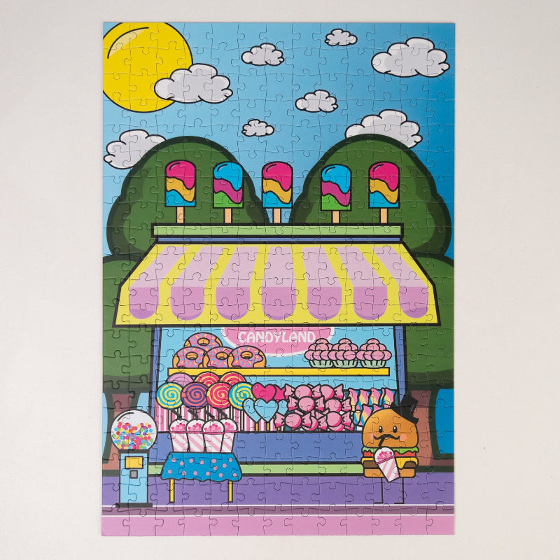 CABANA DE PLAYA/ CANDYLAND, 2x 260 piece puzzles
