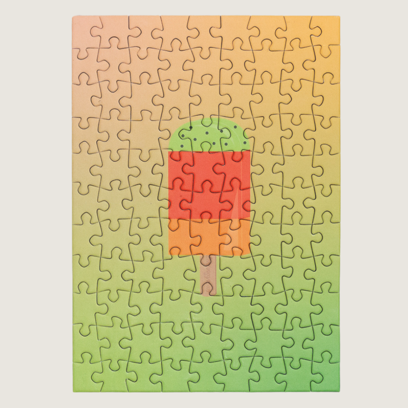 ICE ICE BABY, 99 piece mini puzzle plus postcard