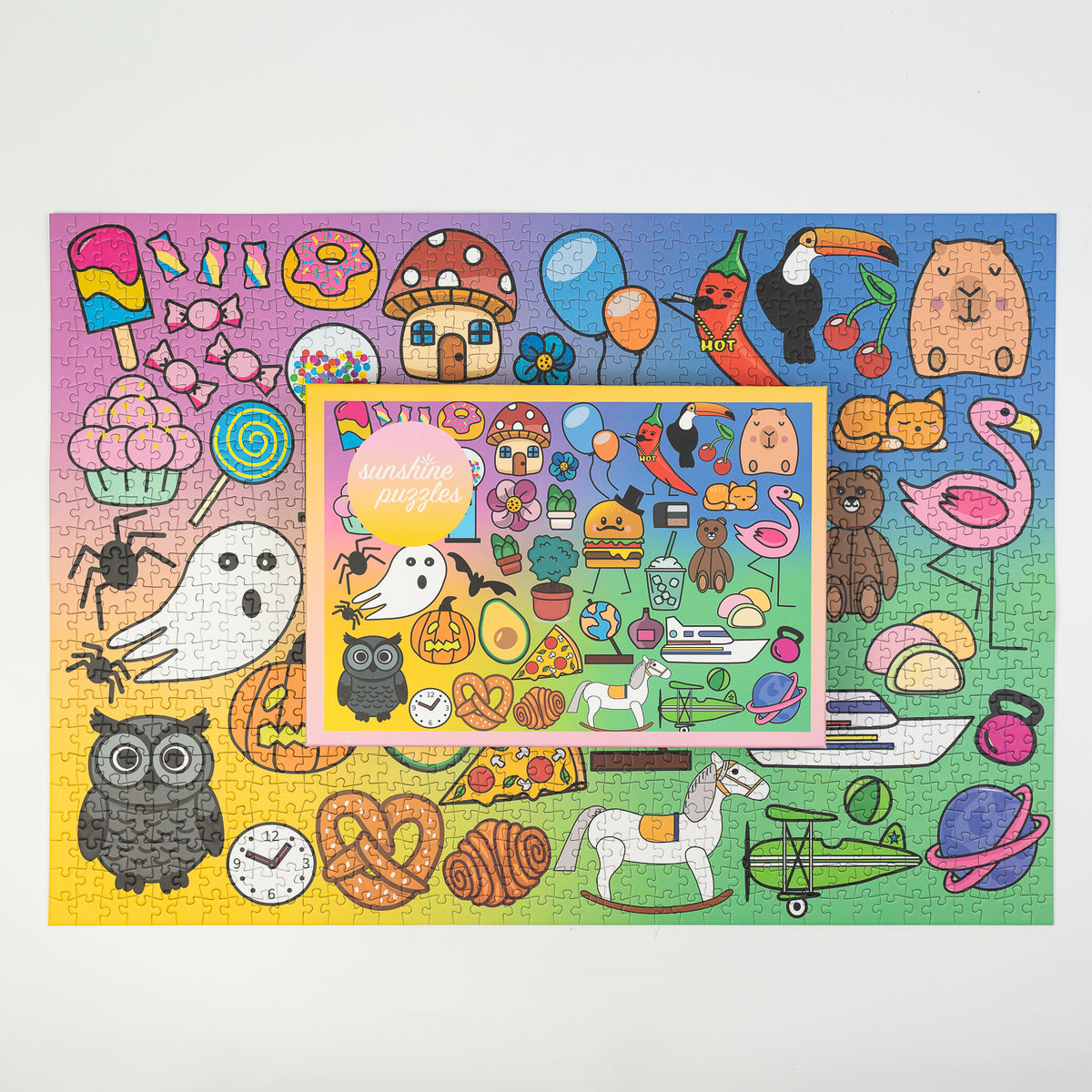 Sunshine Puzzles Little Things 1000 Teile Puzzle gelegt box