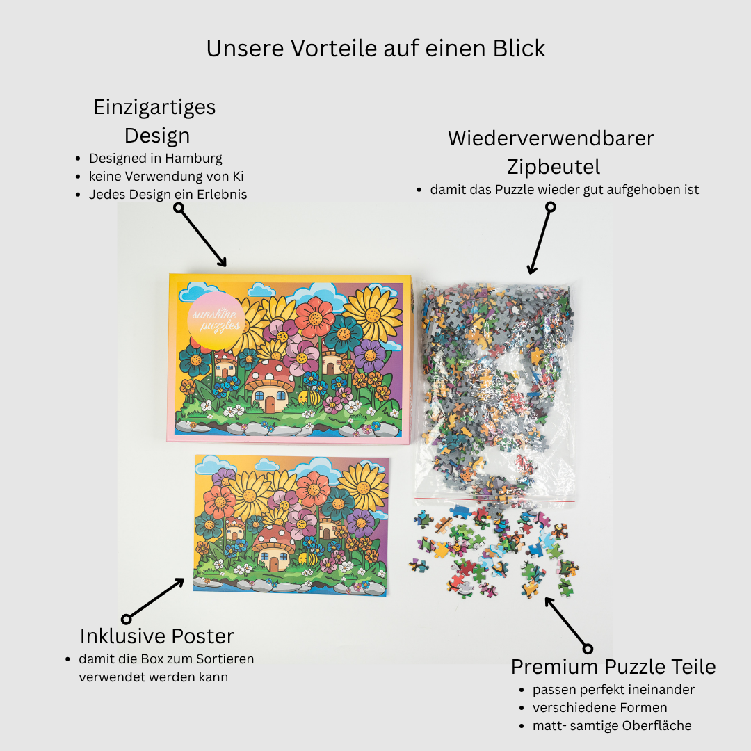 Sunshine Puzzles Vorteile auf einen Blick DE- Small World