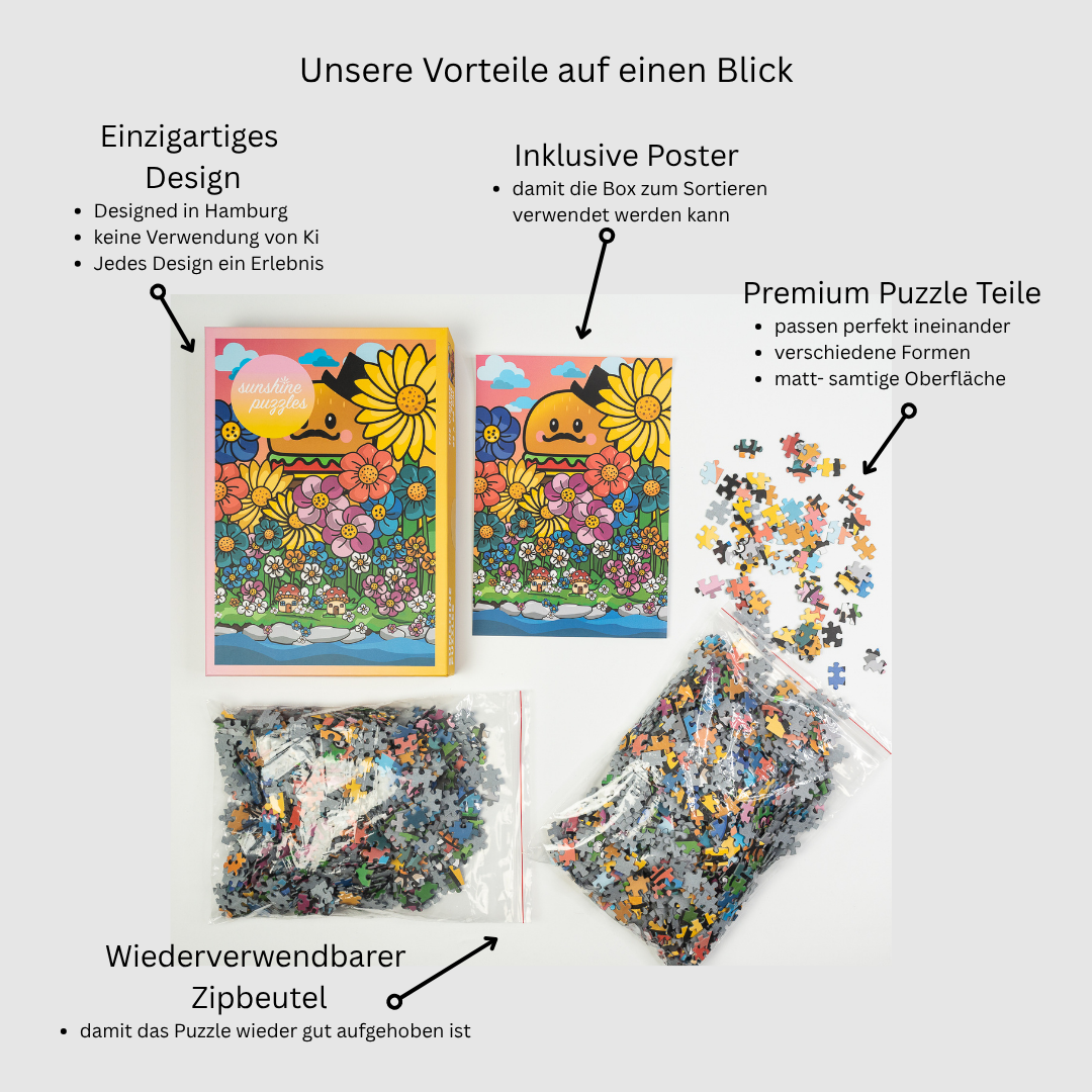 Sunshine Puzzles Vorteile auf einen Blick DE- The Visitor