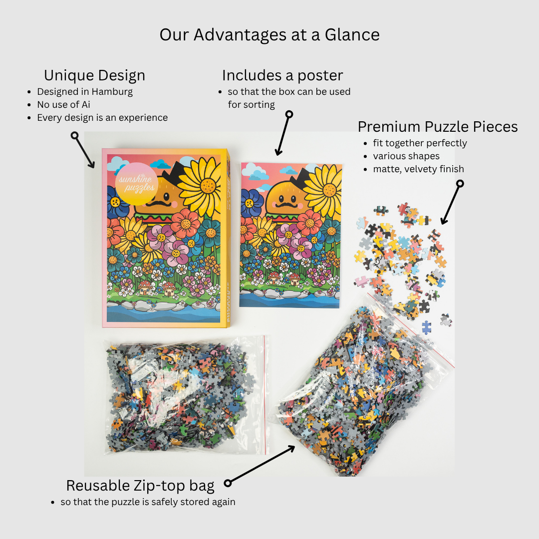 Sunshine Puzzles Vorteile auf einen Blick EN- The Visitor