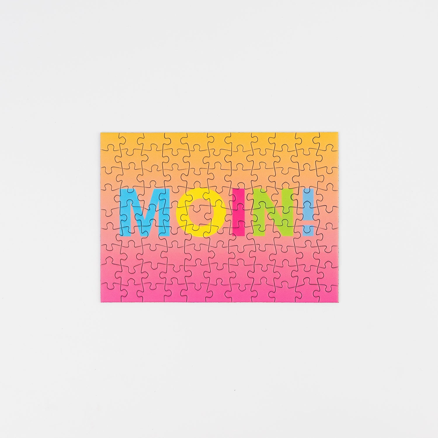 Mini Puzzle mit Grußkarte Motiv Moin von Sunshine Puzzles