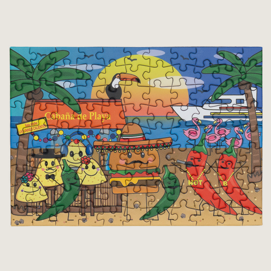 CABANA DE PLAYA, mini puzzle de 99 pièces 