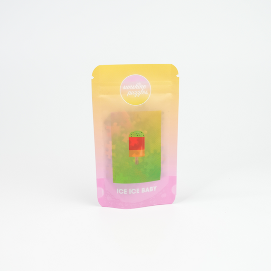 ICE ICE BABY, 99 piece mini puzzle plus postcard