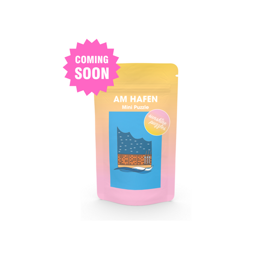 AT THE HARBOR, 99 piece mini puzzle