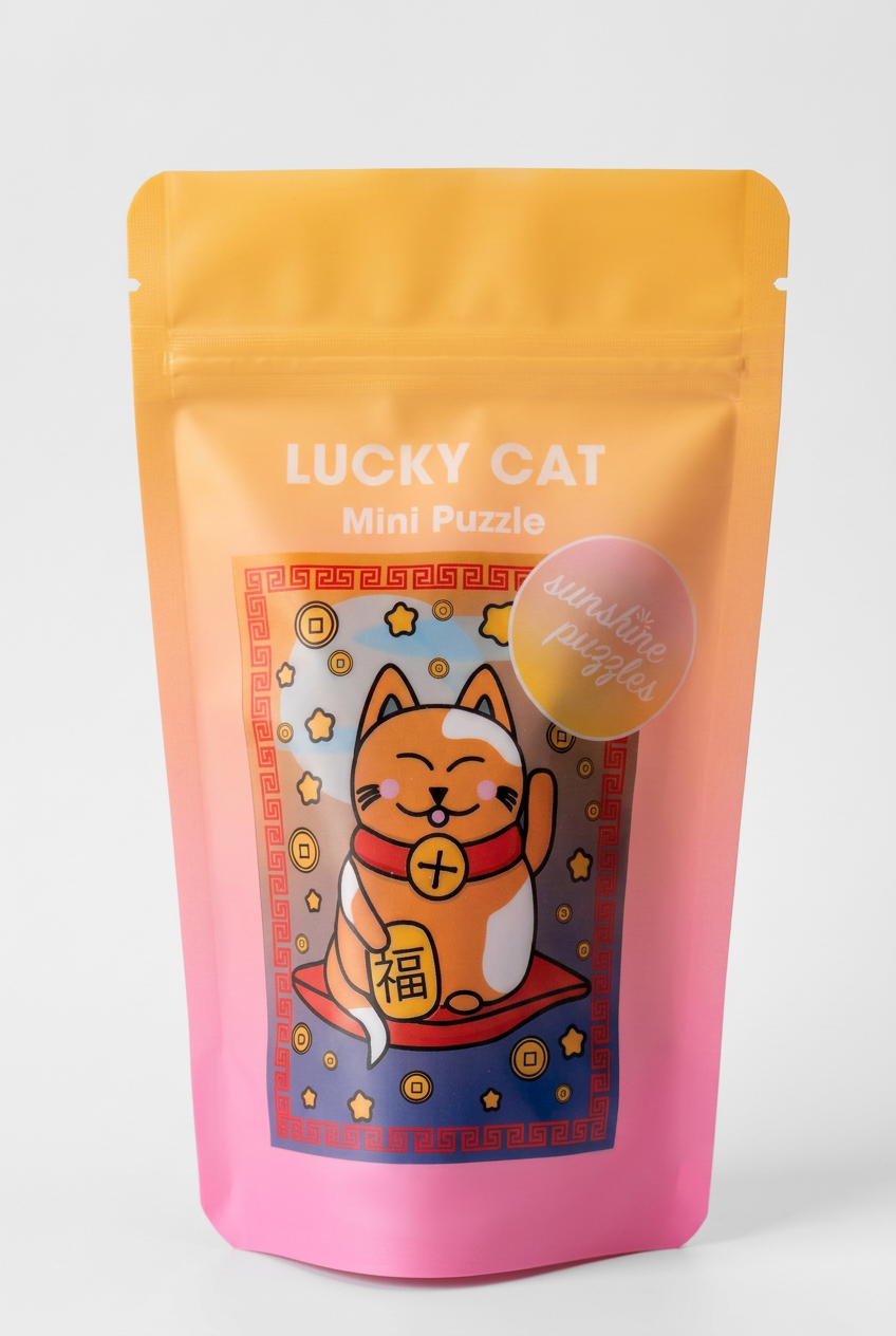 LUCKY CAT, 99 Teile Mini Puzzle