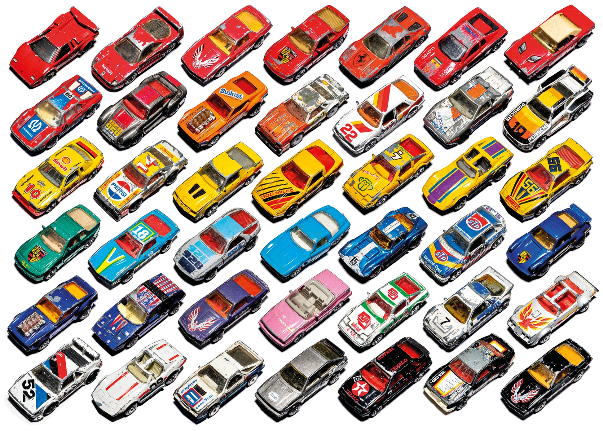 Puzzle mit Autos, Matchbox Autos, Cars puzzle