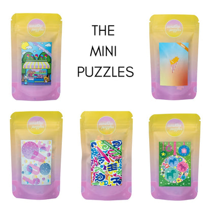 THE MINI PUZZLE BUNDLE, alle unsere elf Mini Puzzle zusammen in einem Bundle, 11x 99 Teile Mini Puzzle