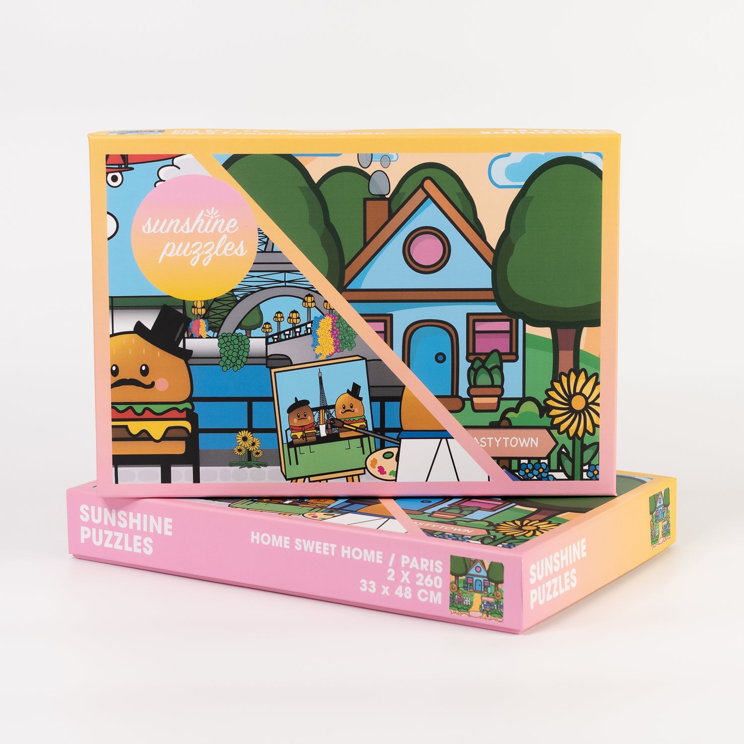 HOME SWEET HOME/ PARIS, 2x 260 Teile Puzzles