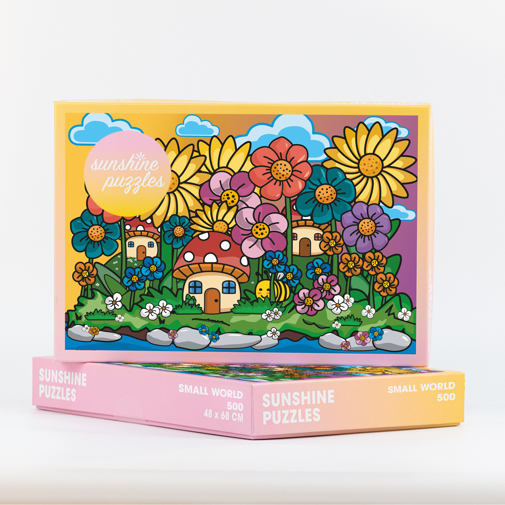 Sunshine Puzzles 500 Teile Puzzle Motive Small world
