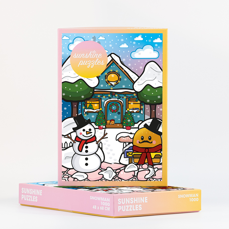 Sunshine Puzzles 1000 Teile Puzzle Motiv Snowman