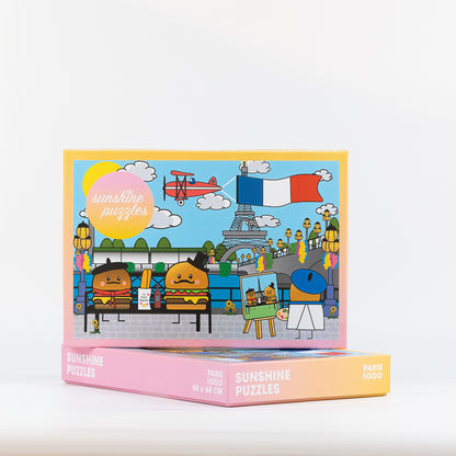 1000 Teile Puzzle, Motiv Paris, Puzzlespaß für Erwachsene