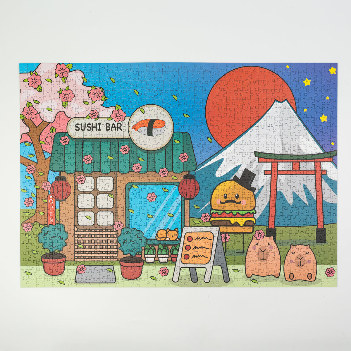 Sunshine Puzzles Big In Japan 1000 Teile Puzzle gelegt
