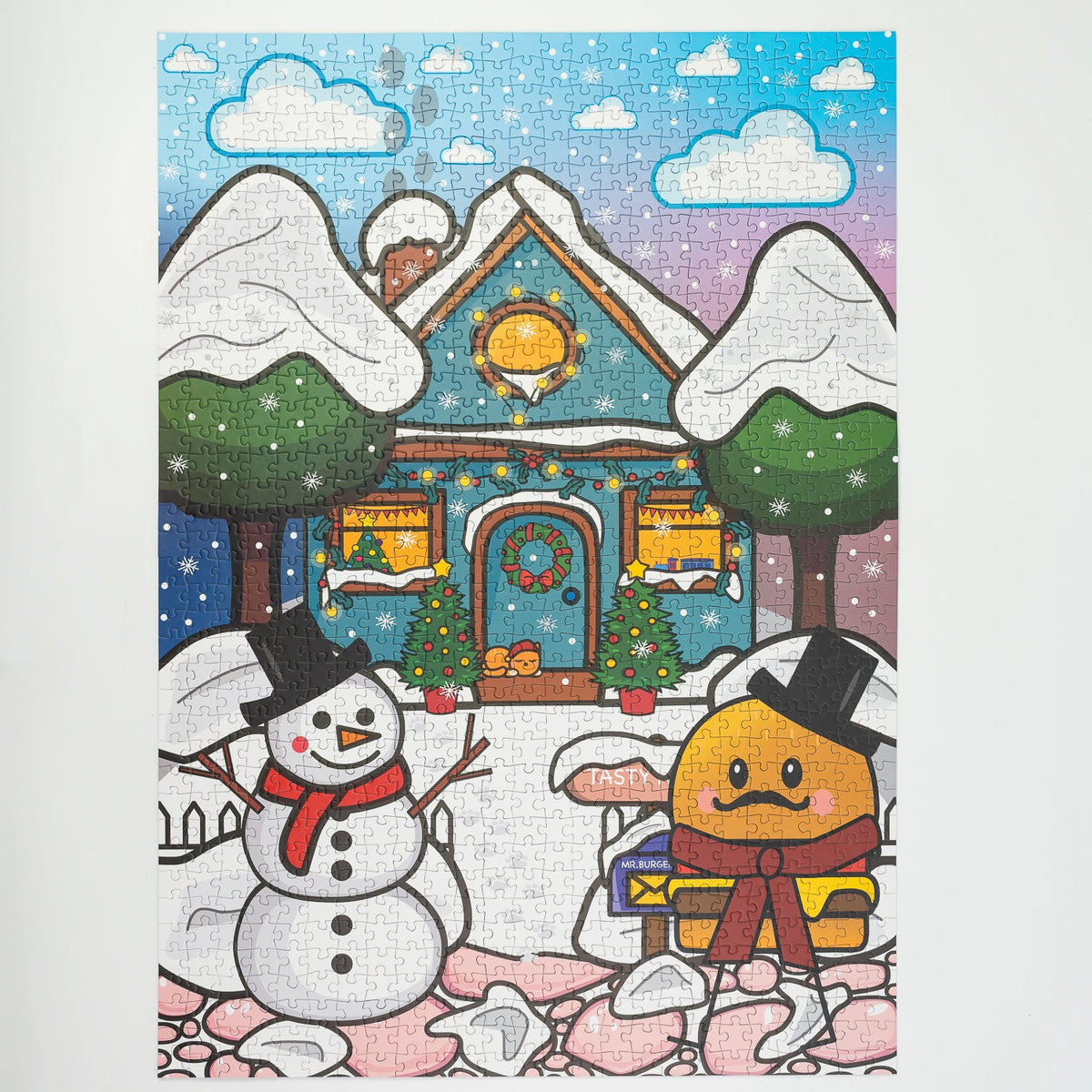 Sunshine Puzzles Snowman 1000 Teile gelegt