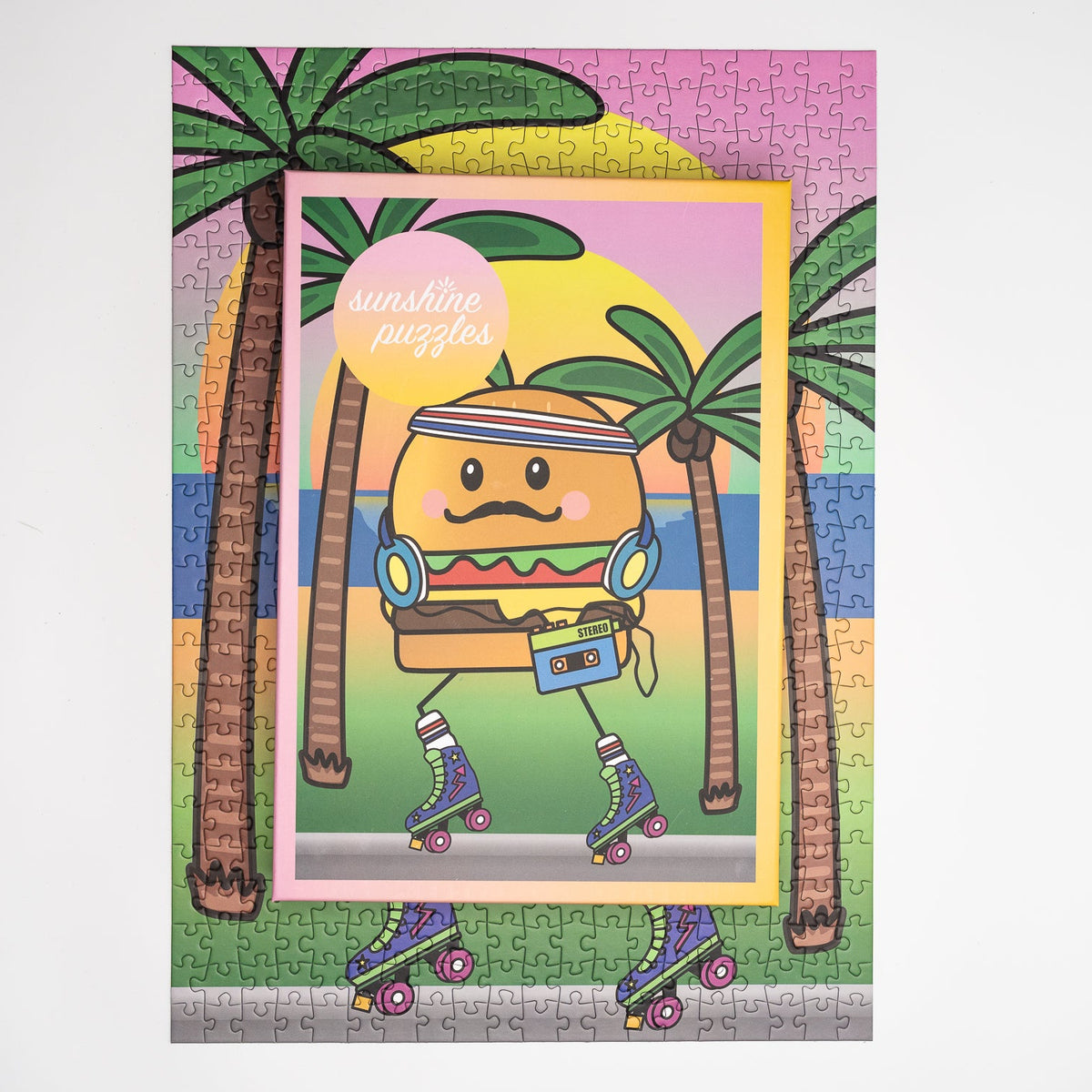 Sunshine Puzzles Sundays 500 Teile Puzzle gelegt