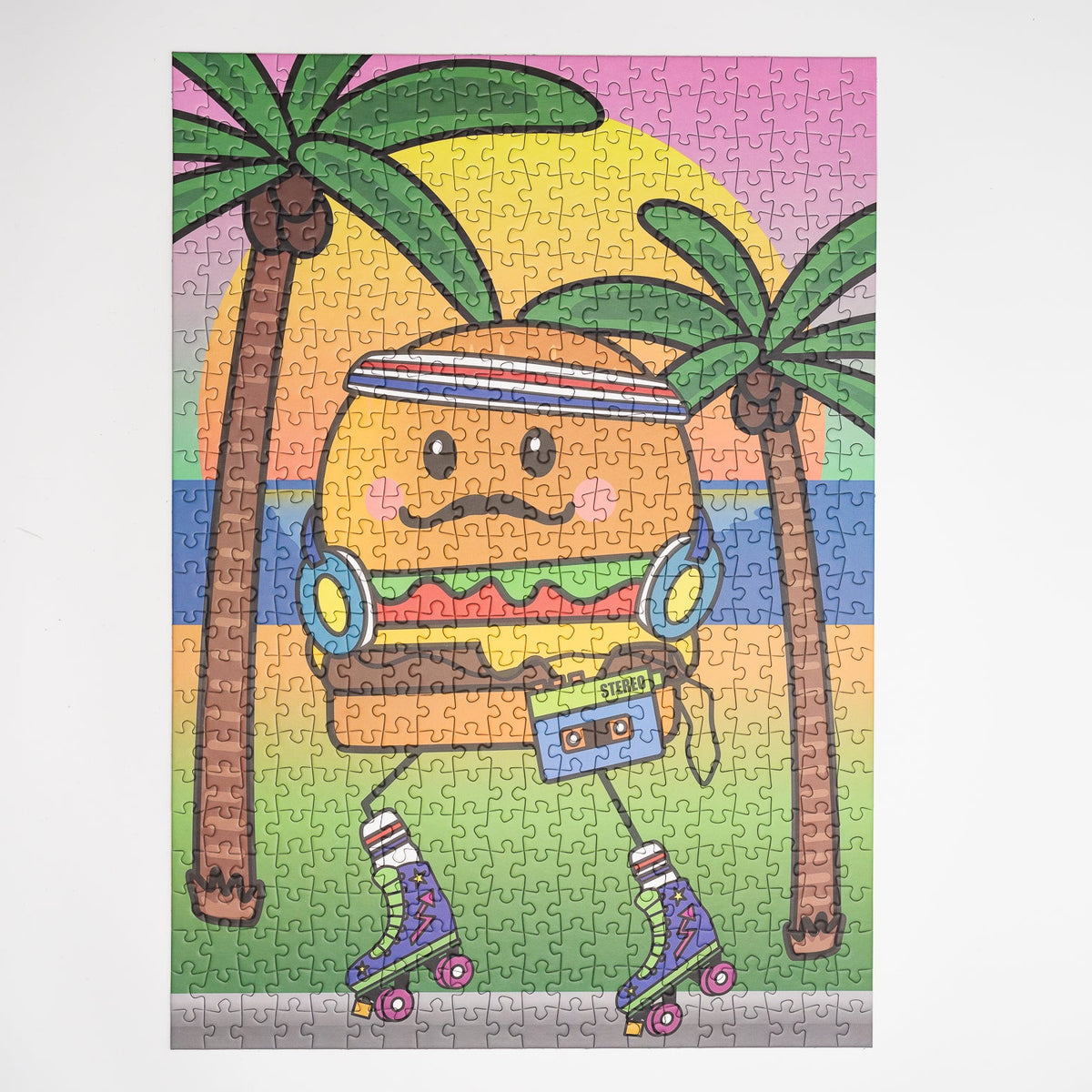 Sunshine Puzzles Sundays 500 Teile Puzzle gelegt ohne box