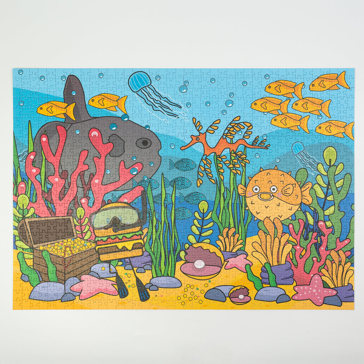 Sunshine Puzzles Treasure hunt 1000 Teile gelegt